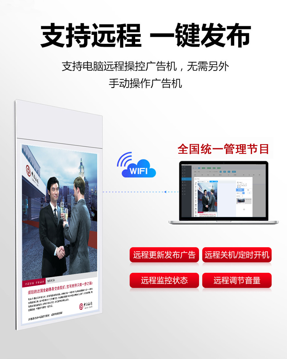 快狐櫥窗雙屏吊掛廣告機(圖2)
